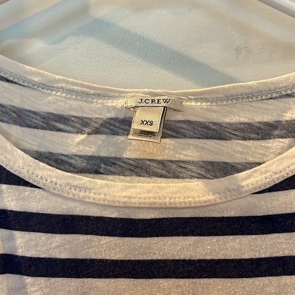 J. Crew Navy and White Striped Tee - Picture 3 of 5